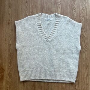 Madewell Sweater vest V-Neck Oatmeal Large